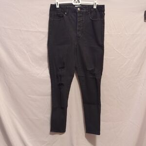 sofia by sofia vergara Black Skinny Distressed Jeans